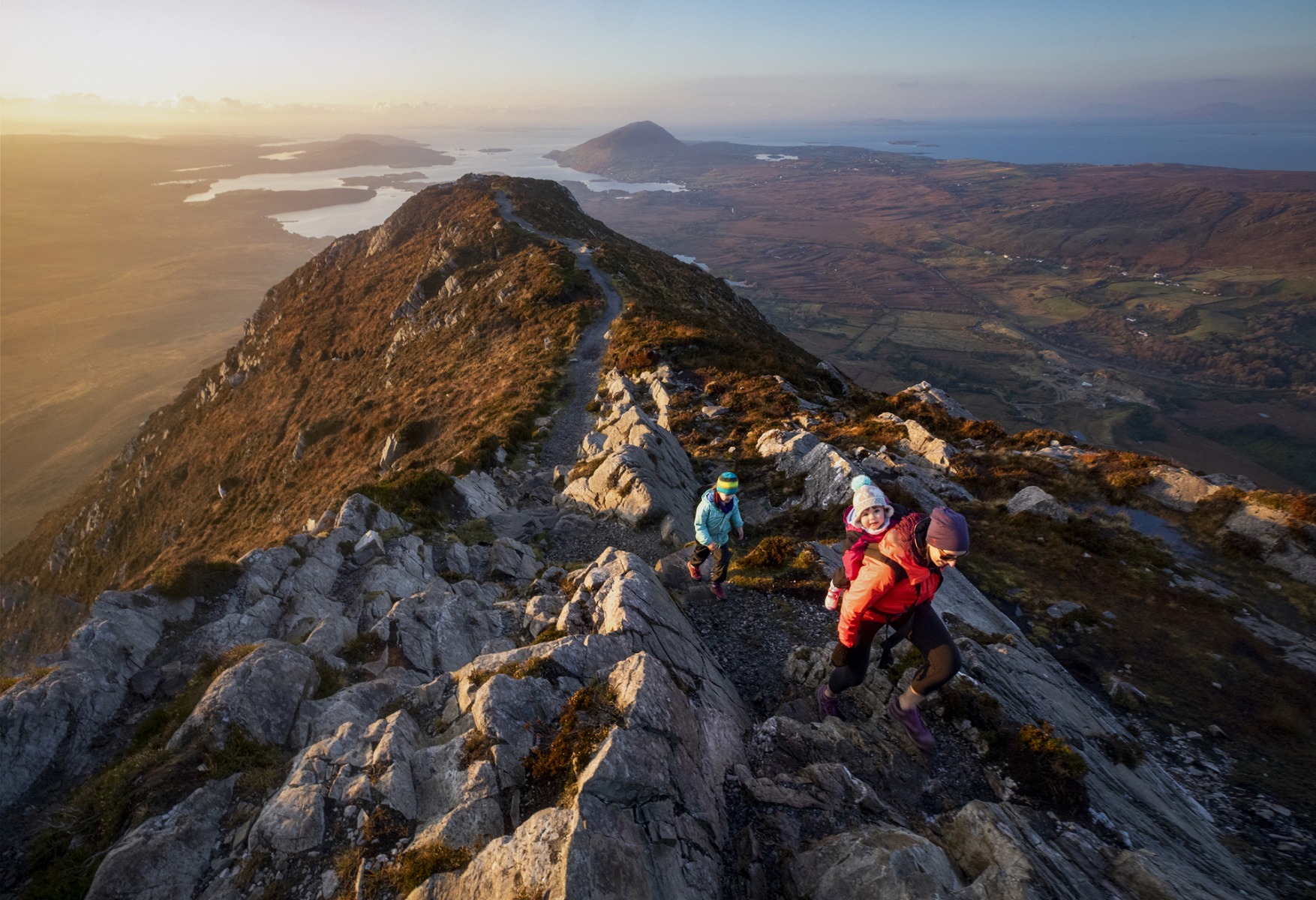 Hiking in Connemara National Park Ireland. Photo by Paul Zizka