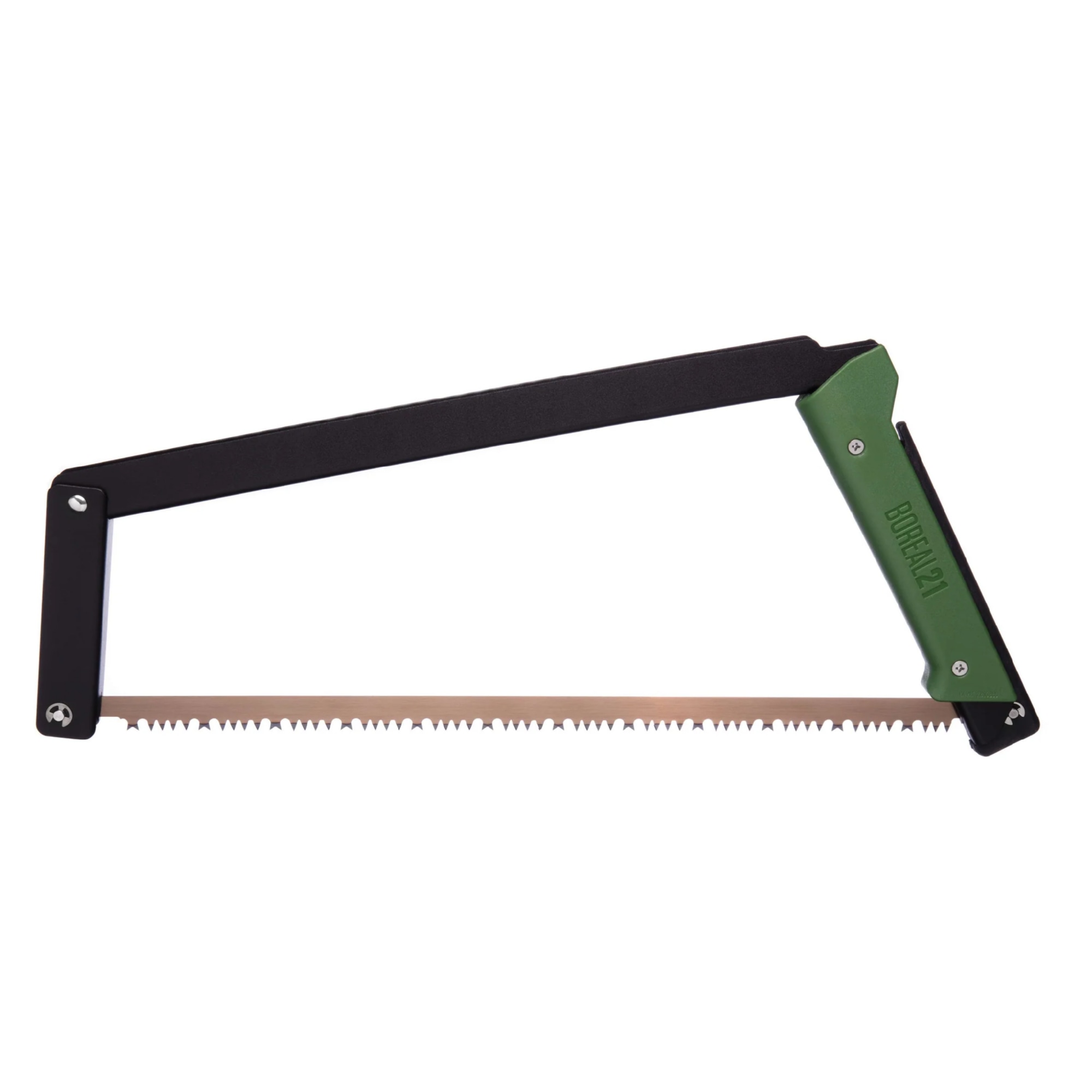 Boreal 21 All-Purpose Folding Bow Saw Black Frame With Green Handle
