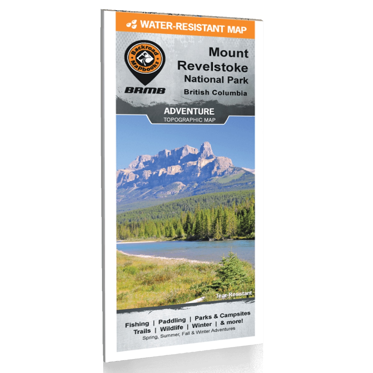 Mount Revelstoke National Park BC Water-Resistant Map