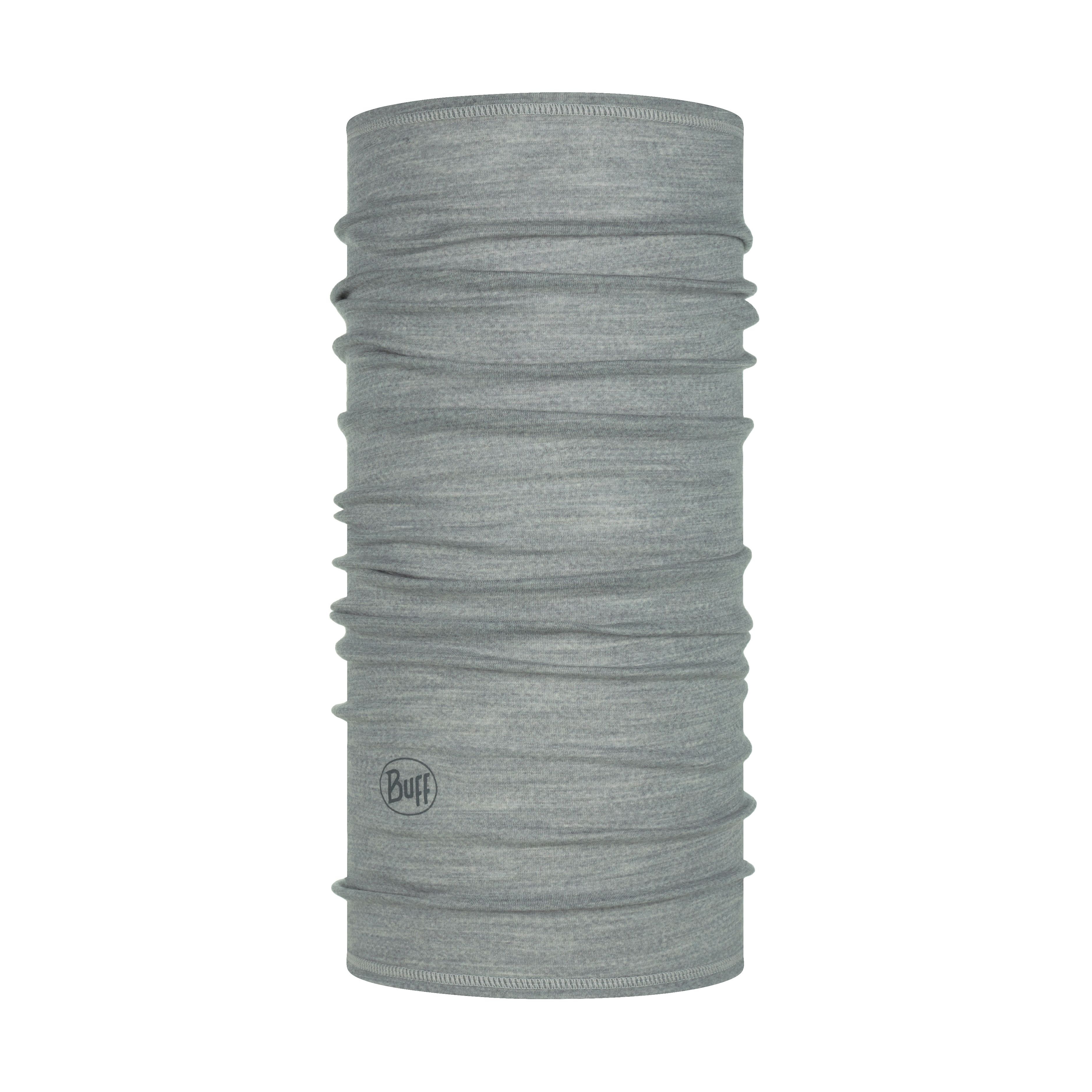 Unisex Solid Light Grey Lightweight Merino Neckwear