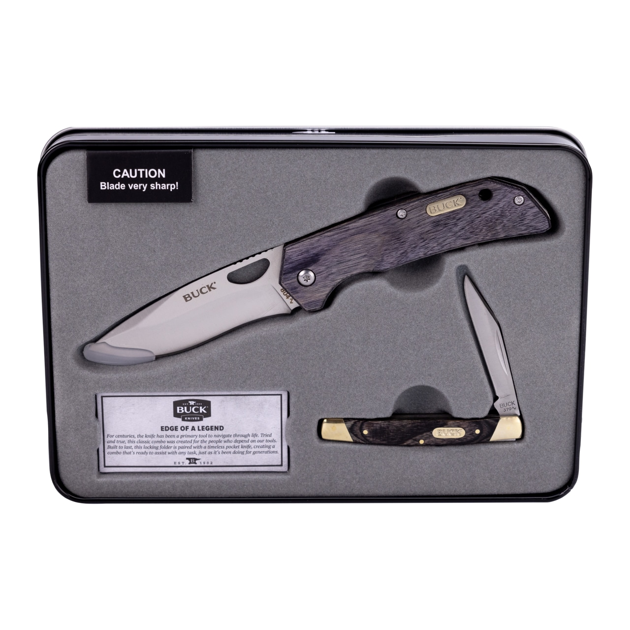 Collector's Tin Combo: 379 Solo Pocket Knife & 804 Large Folder