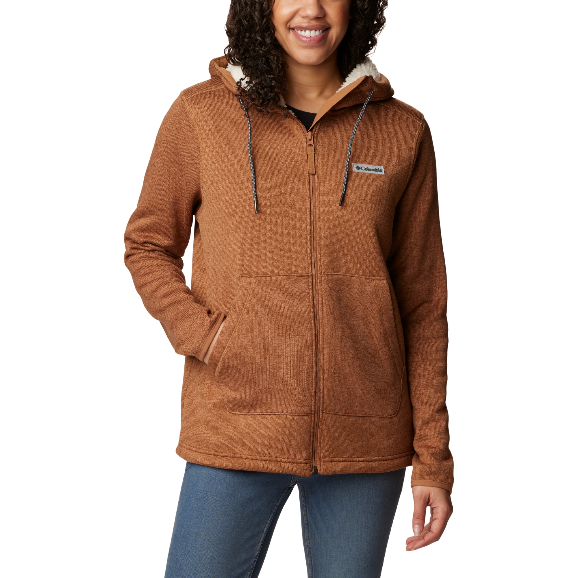 Women's Sweater Weather Sherpa Full Zip Hooded Jacket