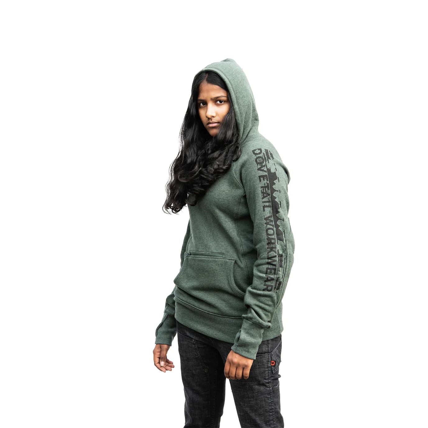 Women's Anna Pullover Hoodie Forest Green