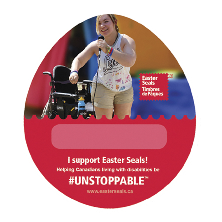 $2 Paper Egg #UNSTOPPABLE Easter Seals Donation
