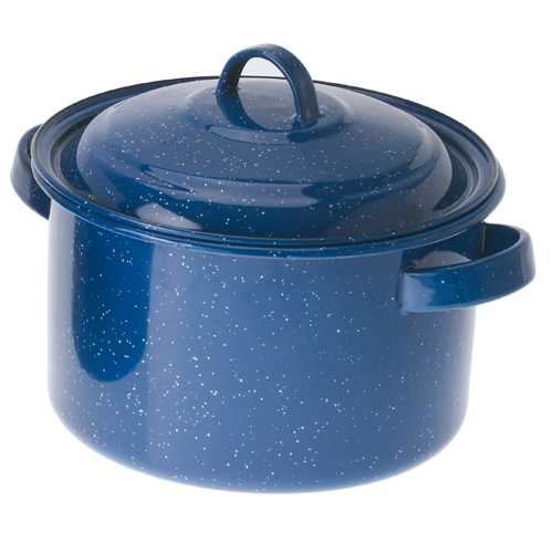 Enamelware Stock Pot 4qt Blue