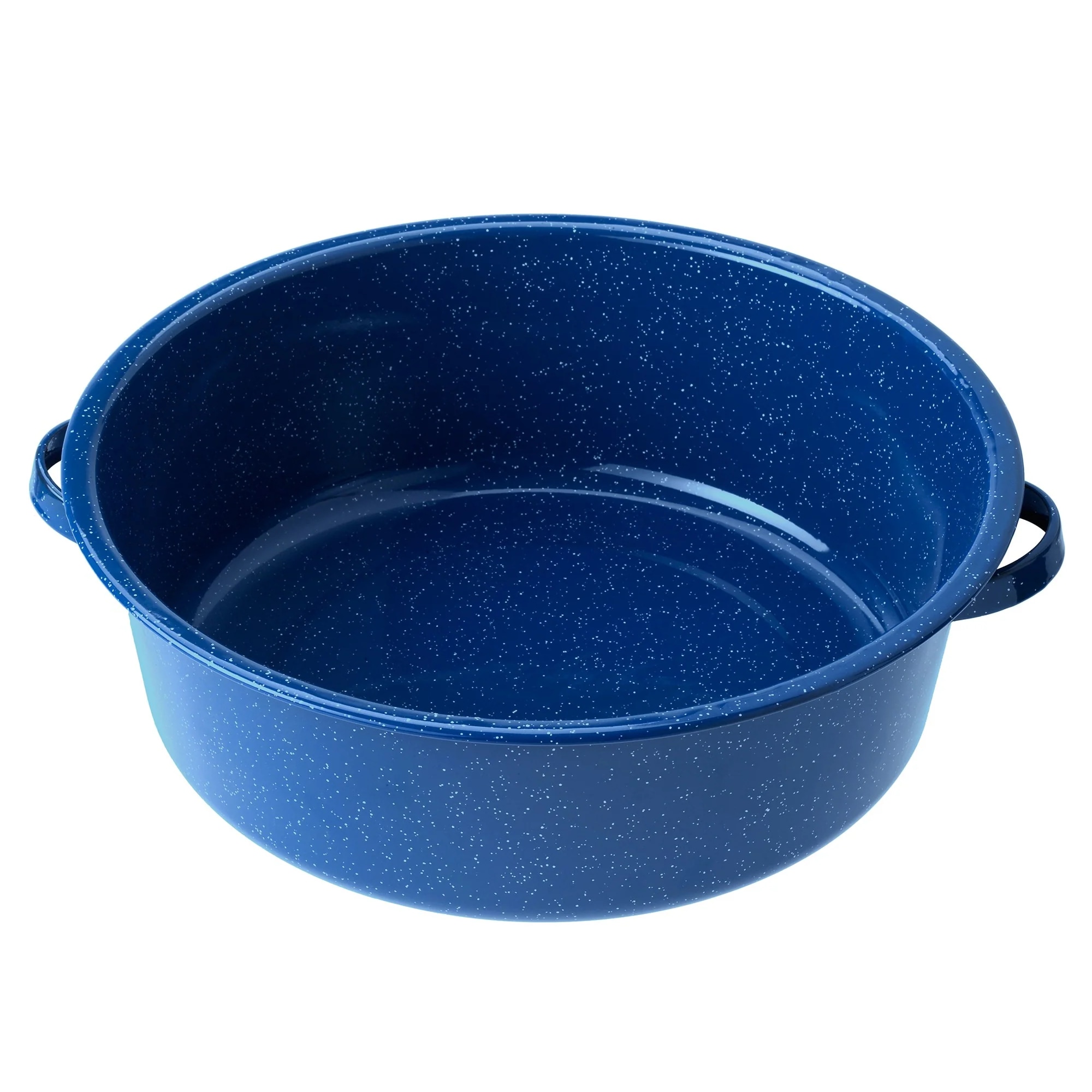 Alpine Cuisine Enamel Steel Dark Blue Speckle Stock Pot 8-qt with Lid