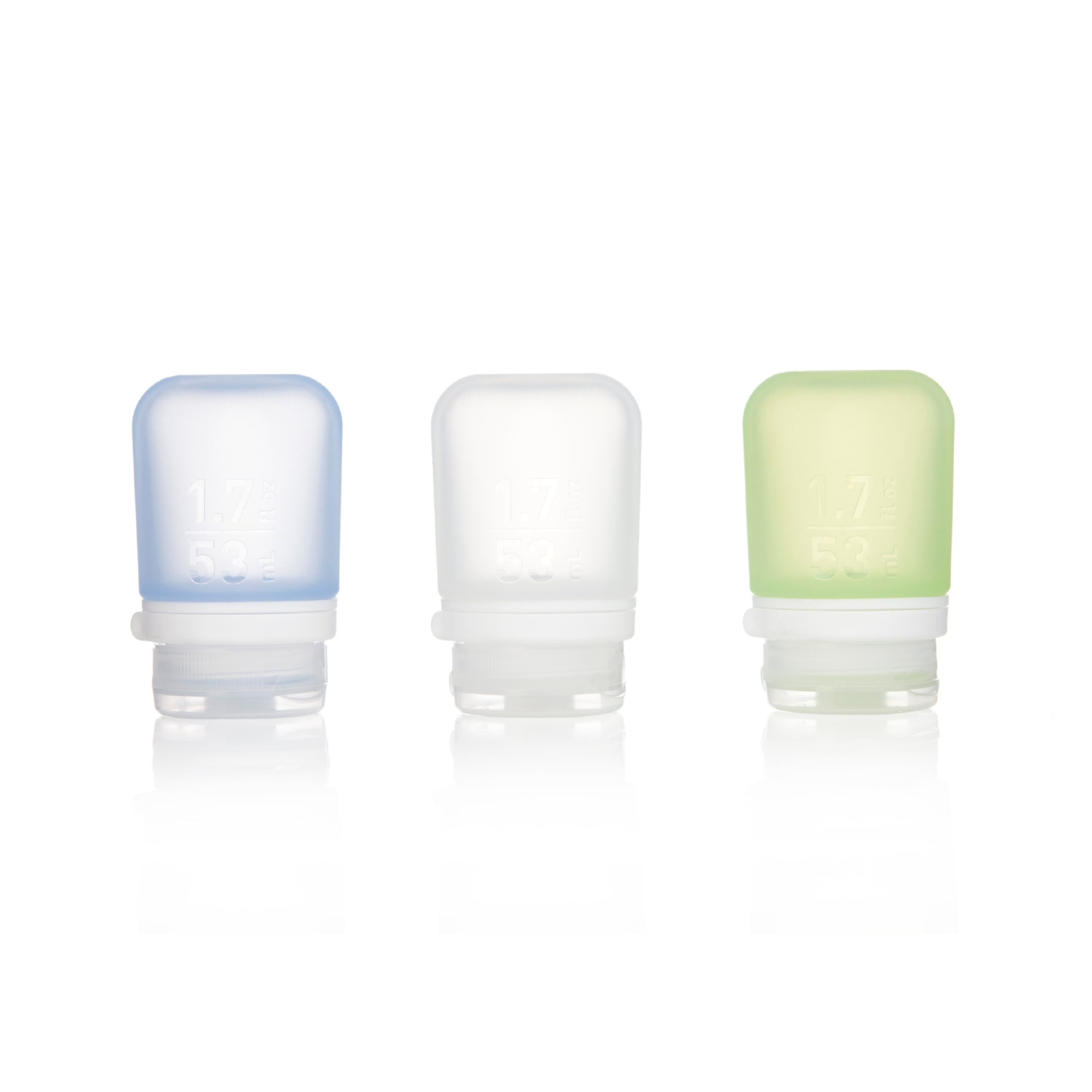 GoToob+ Small Bottle 53mL 3 Pack Clear/Green/Blue