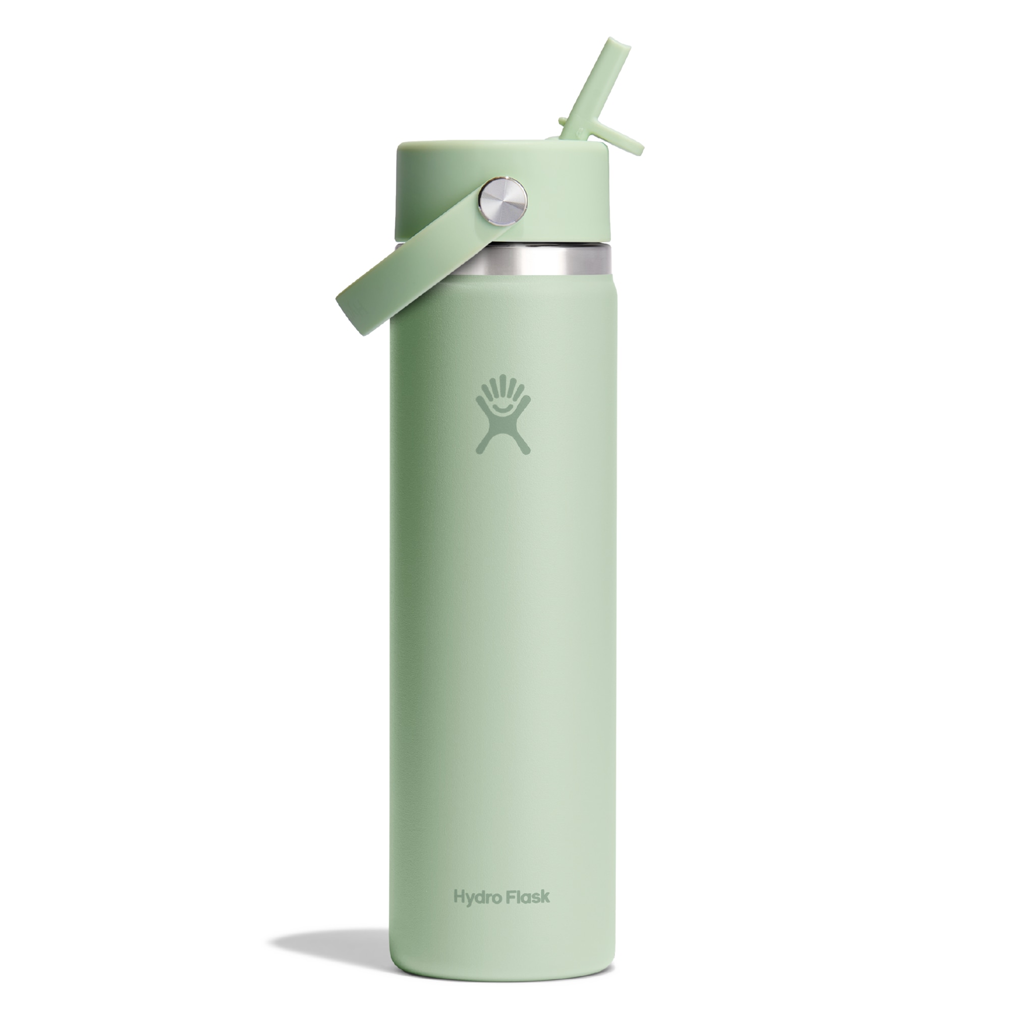 24oz Wide Mouth Water Bottle With Matching Flex Straw Cap
