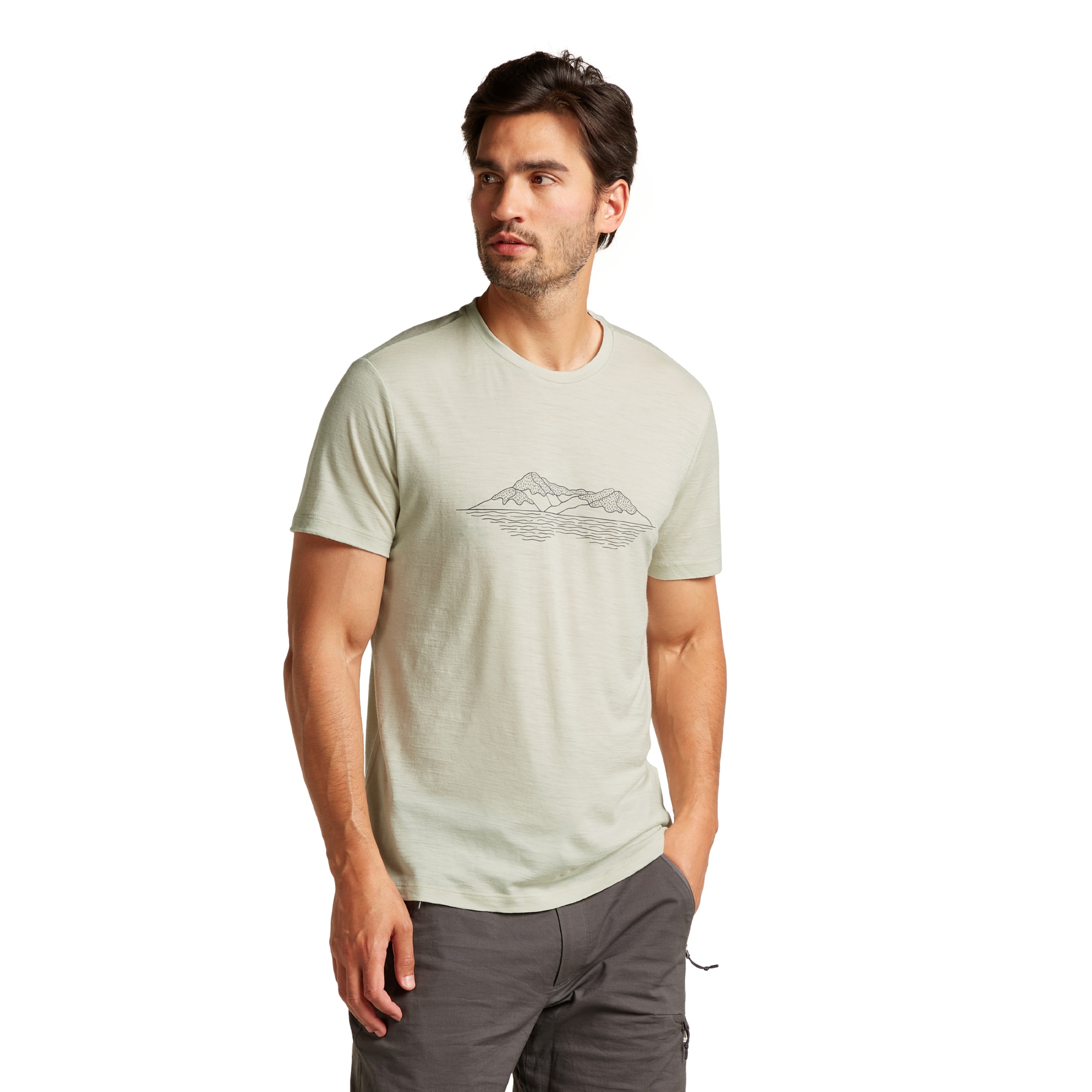 Men's Merino 150 Tech Lite Short Sleeve T-Shirt Pukaki Reflected