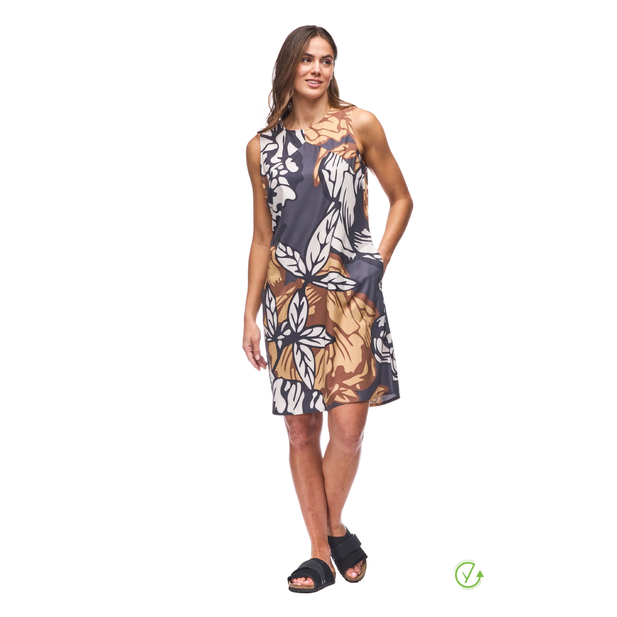 Women's Lieve Knee Length Sleeveless Dress