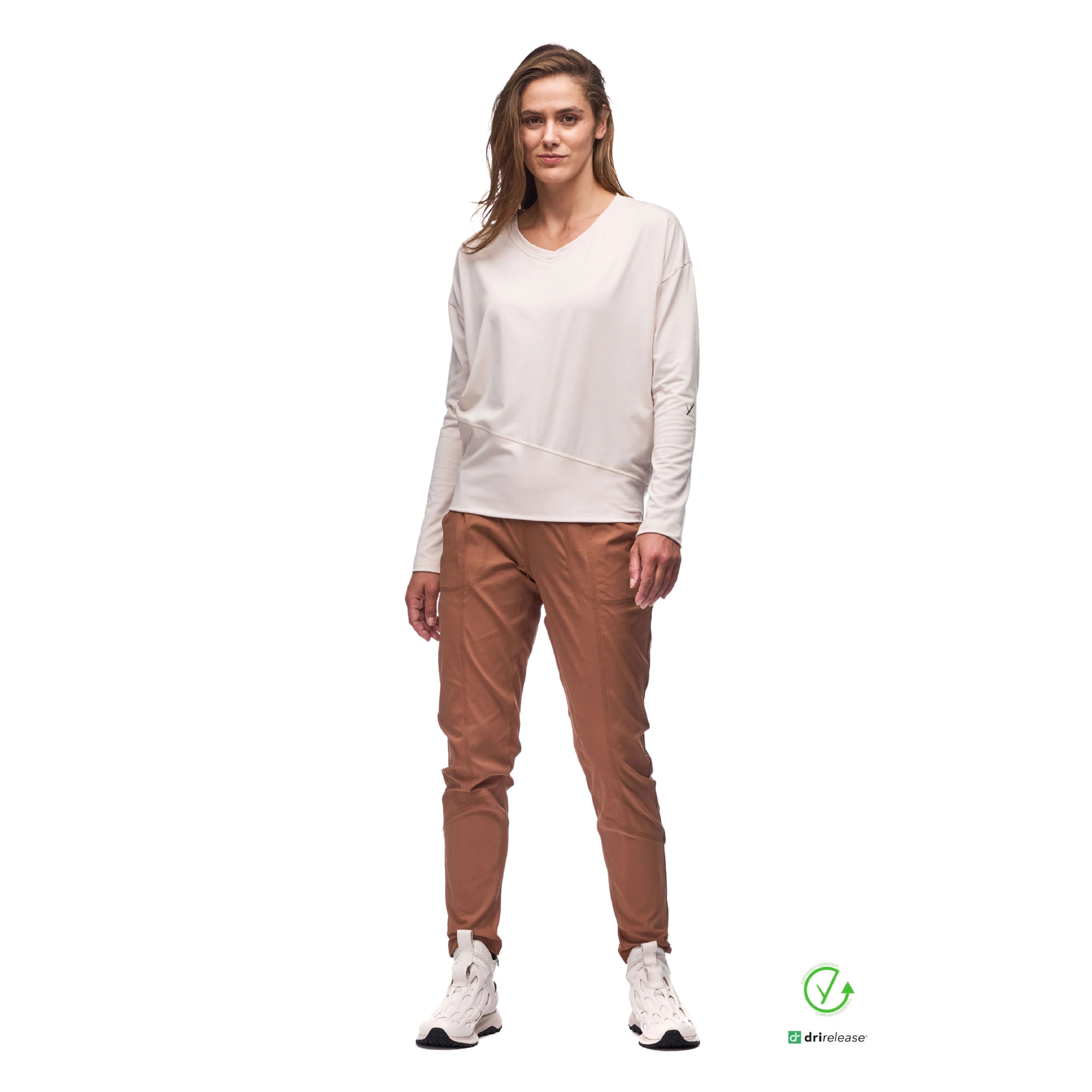 Women's Veloz V-Neck Long Sleeve Shirt