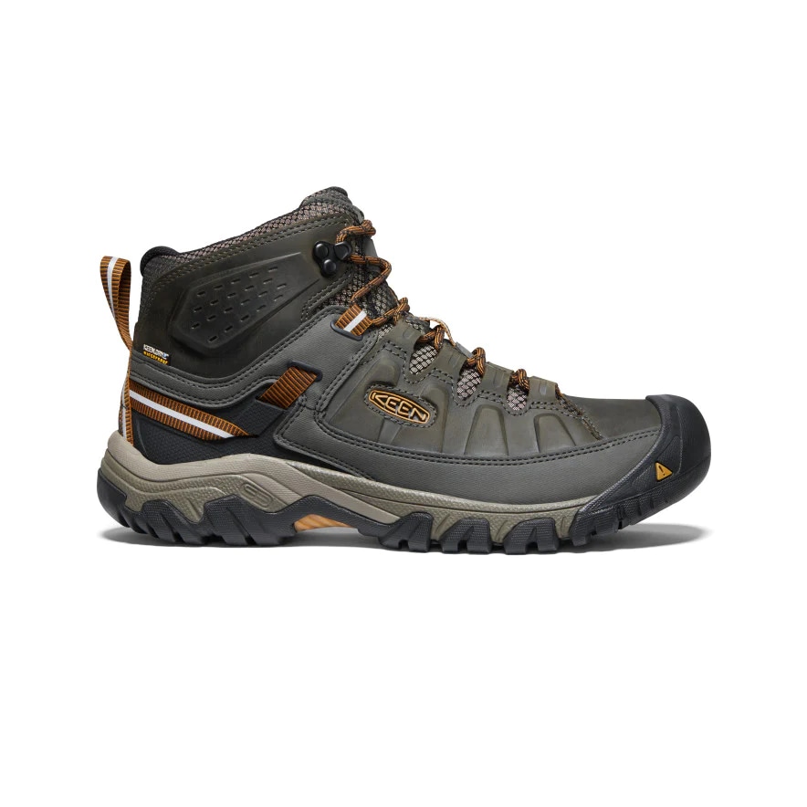 Men's Targhee III Mid Waterproof Wide Hiking Boots Black Olive