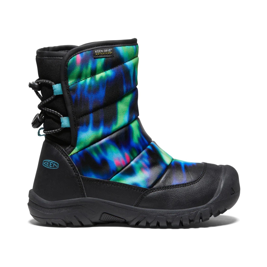 Youth Puffrider Waterproof Winter Boots Northern Lights/Black