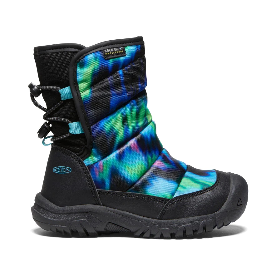 Kids' Puffrider Waterproof Winter Boots Northern Lights/Black