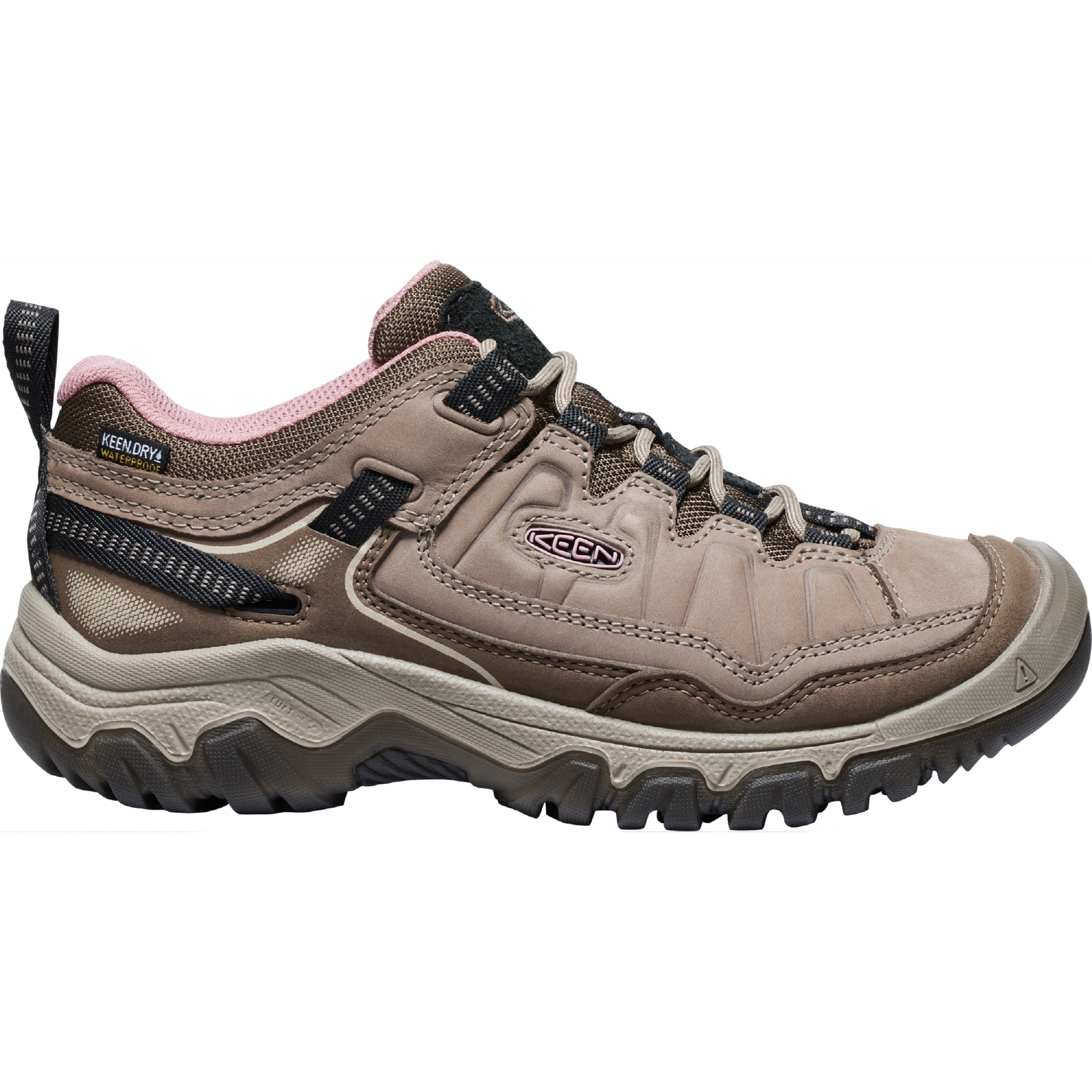 Women's Targhee IV Waterproof Hiking Shoes Brindle/Nostalgia Rose