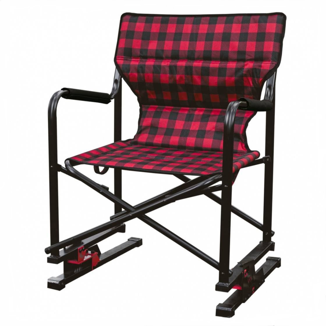 Spring Bear Chair Red Plaid