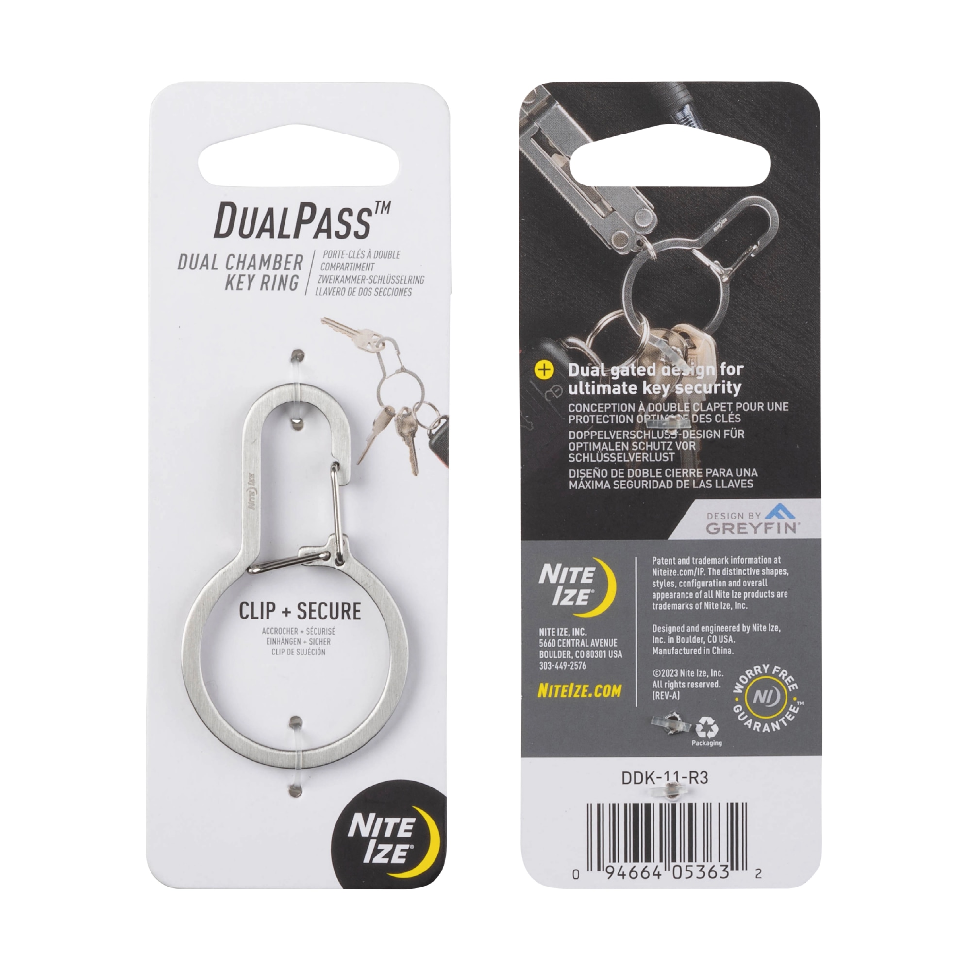 DualPass Dual Chamber Key Ring