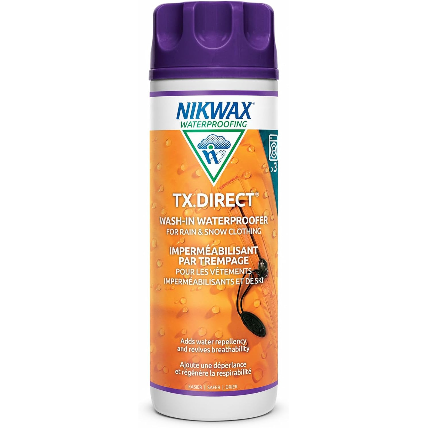TX.Direct Wash-In Waterproofer For Rain & Snow Clothing 300mL