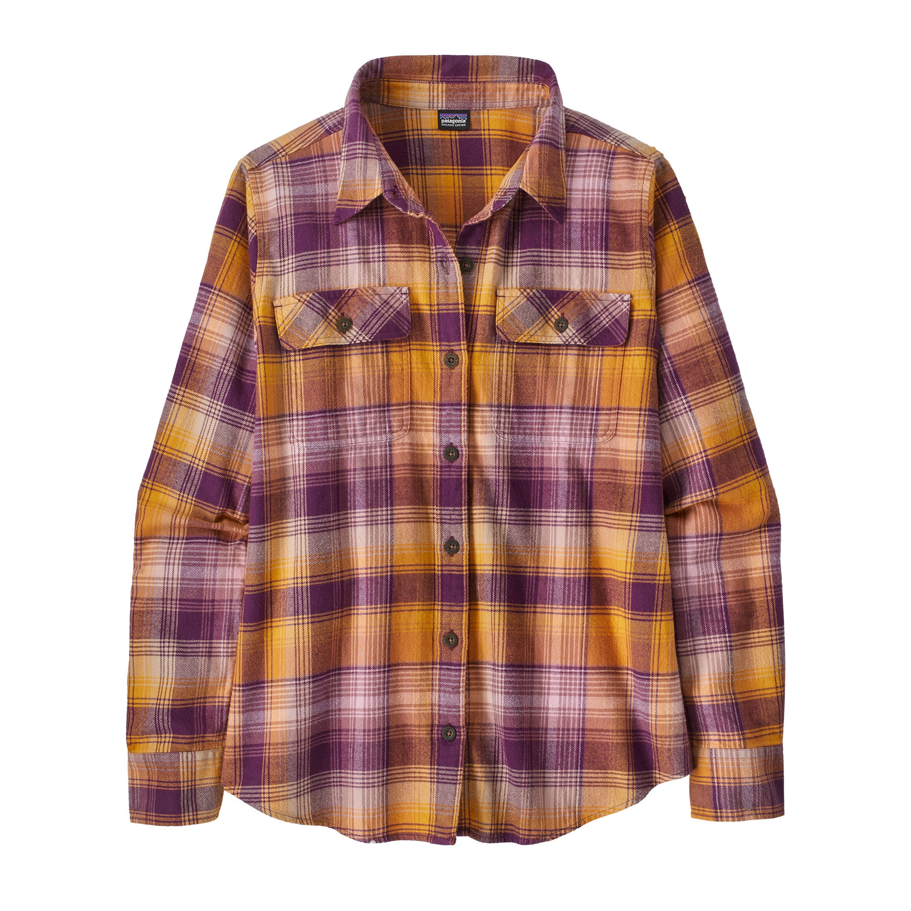 Women's Long Sleeved Organic Cotton Midweight Fjord Flannel Shirt