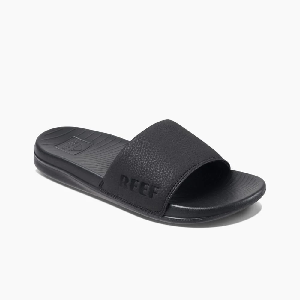 Women's Reef One Slide Sandals Black