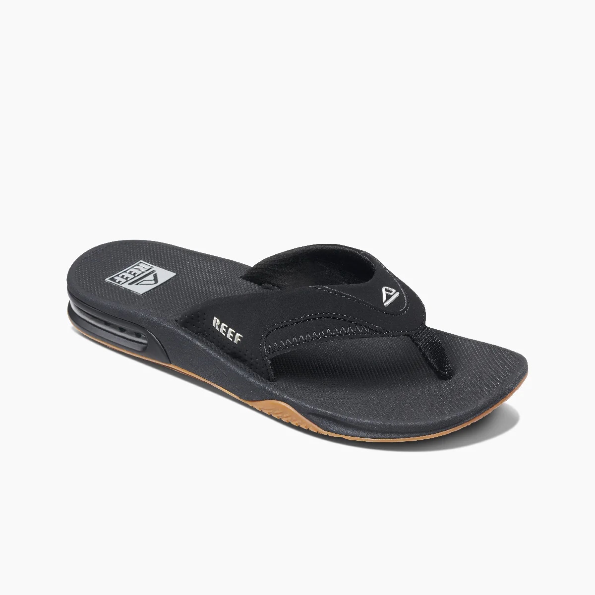Men's Fanning Sandals With Bottle Opener Black/Silver