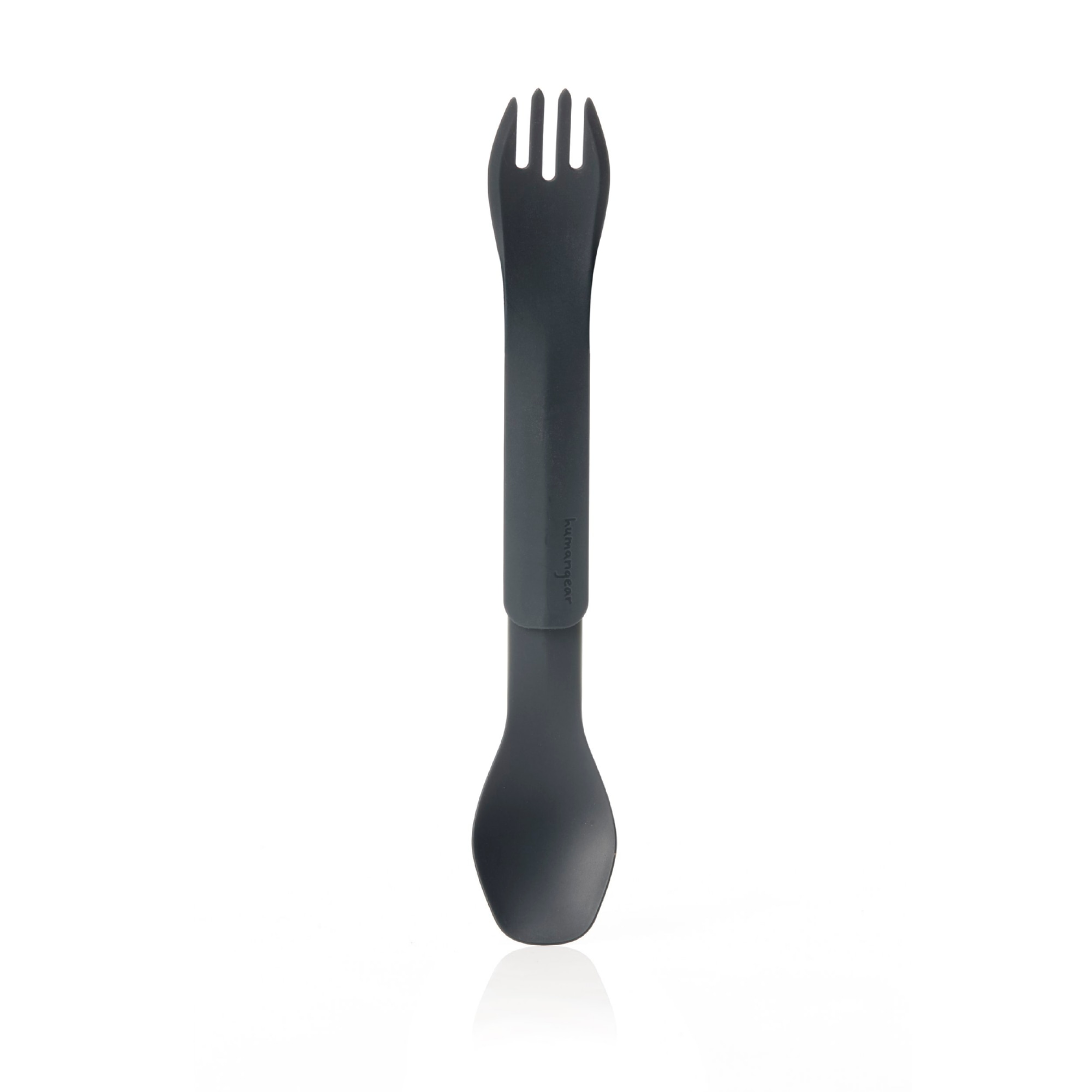 GoBites Duo Fork And Spoon Grey