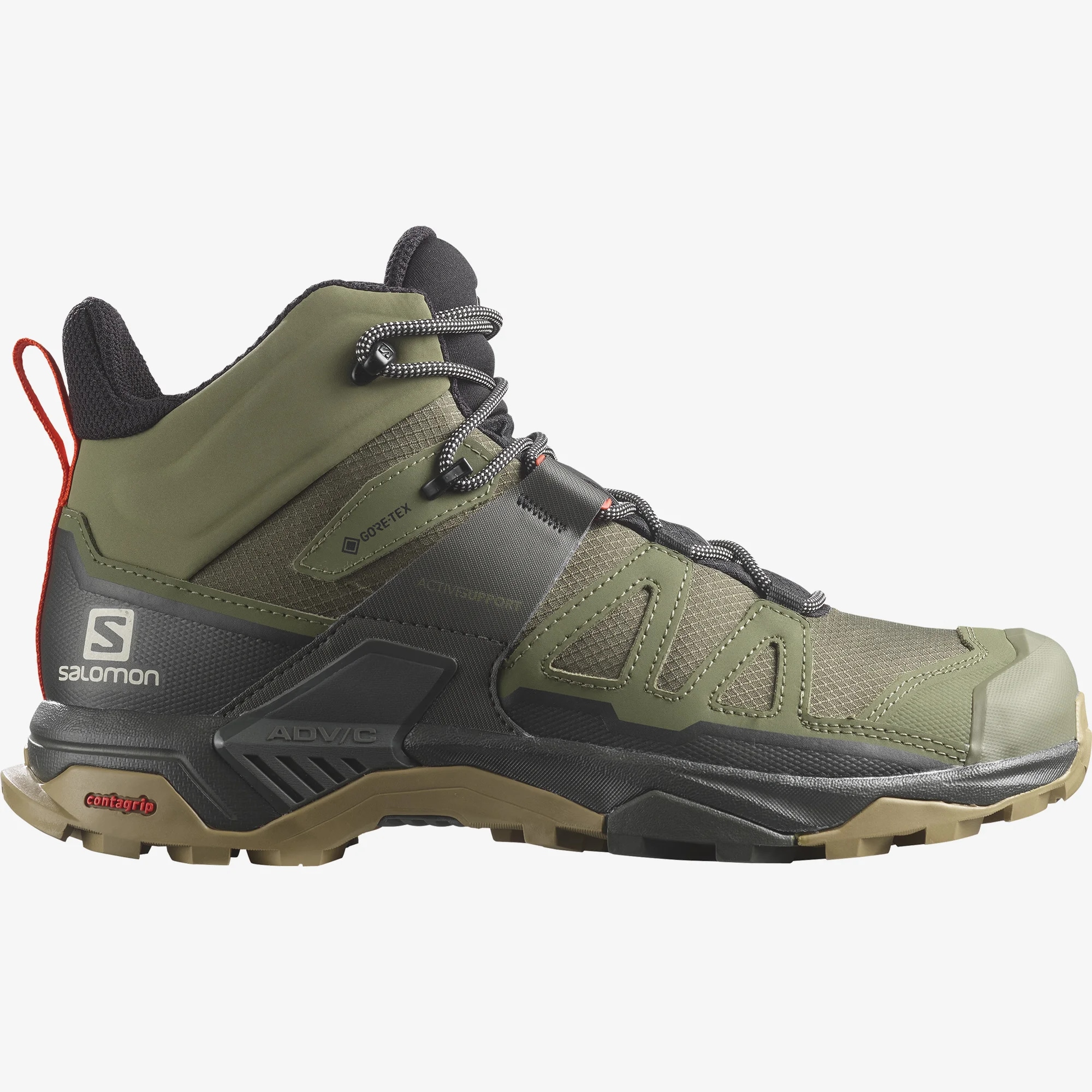 Men's X Ultra 4 Mid Gore-Tex Hiking Boots Deep Lichen Green