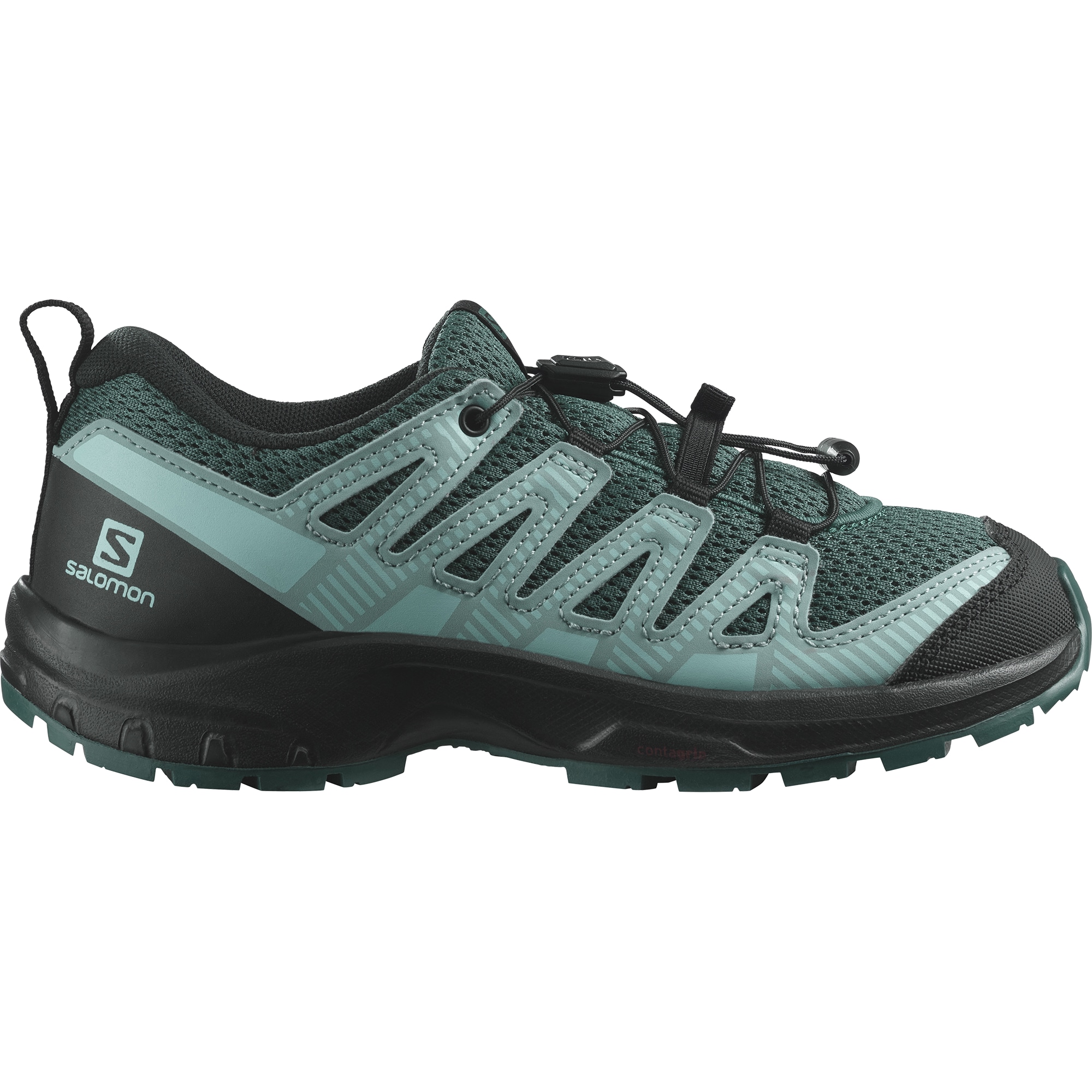 Youth XA Pro V8 Hiking Shoes Stargazer / Black / Blue Radiance