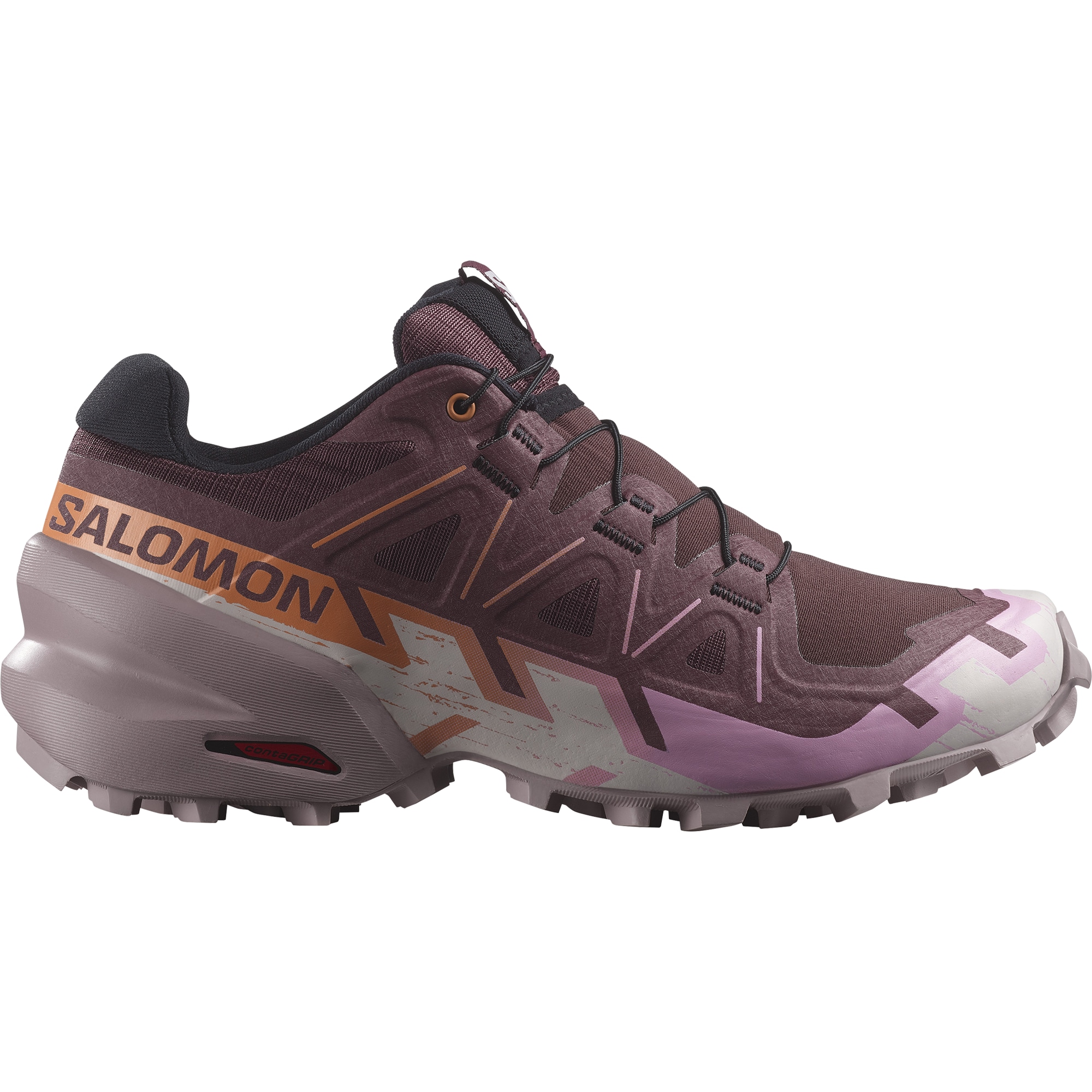 Women's Speedcross 6 Trail Running Shoes Catawba Grape/Papaya/Deauville Mauve