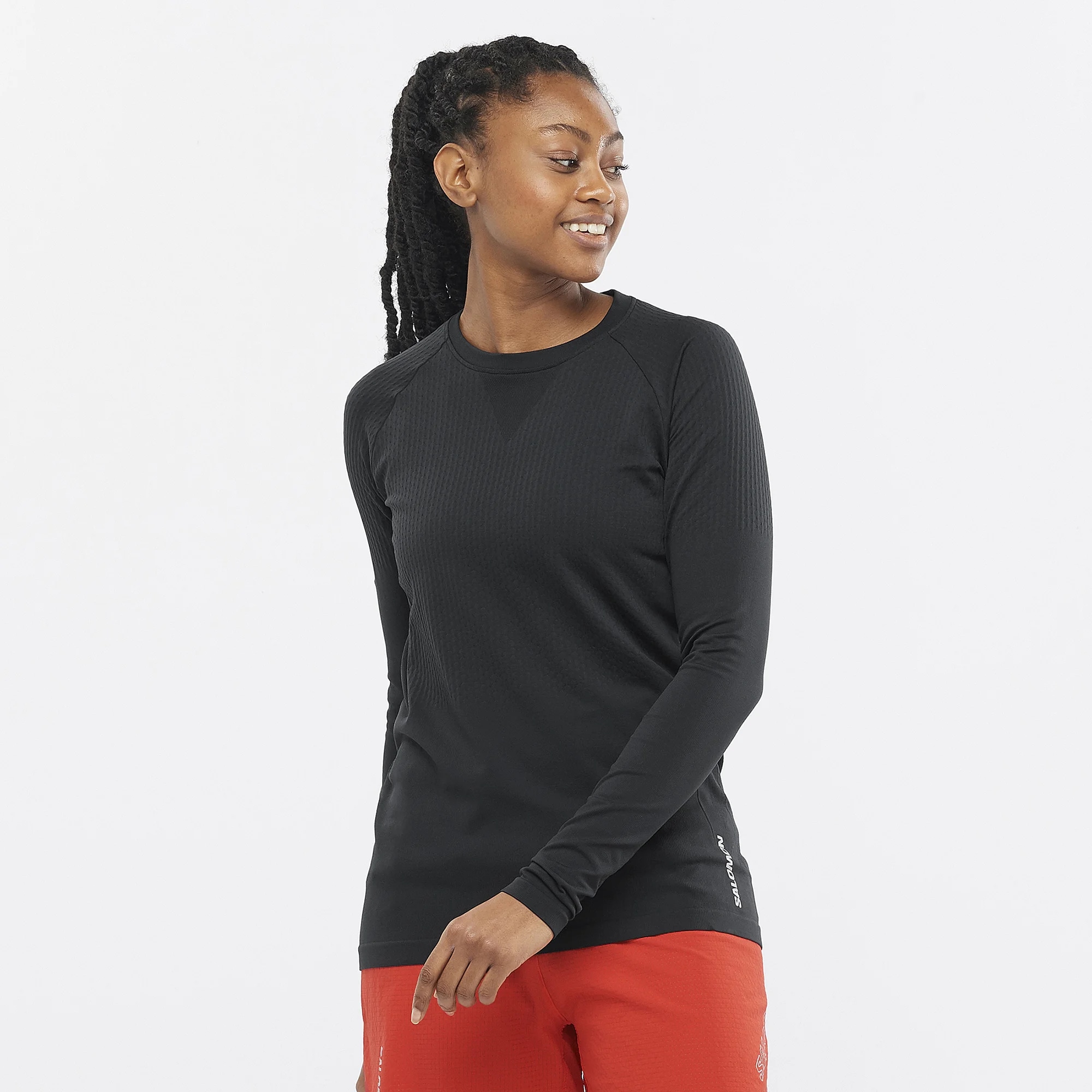 Women's Sense Over Season Long Sleeve T-Shirt Deep Black