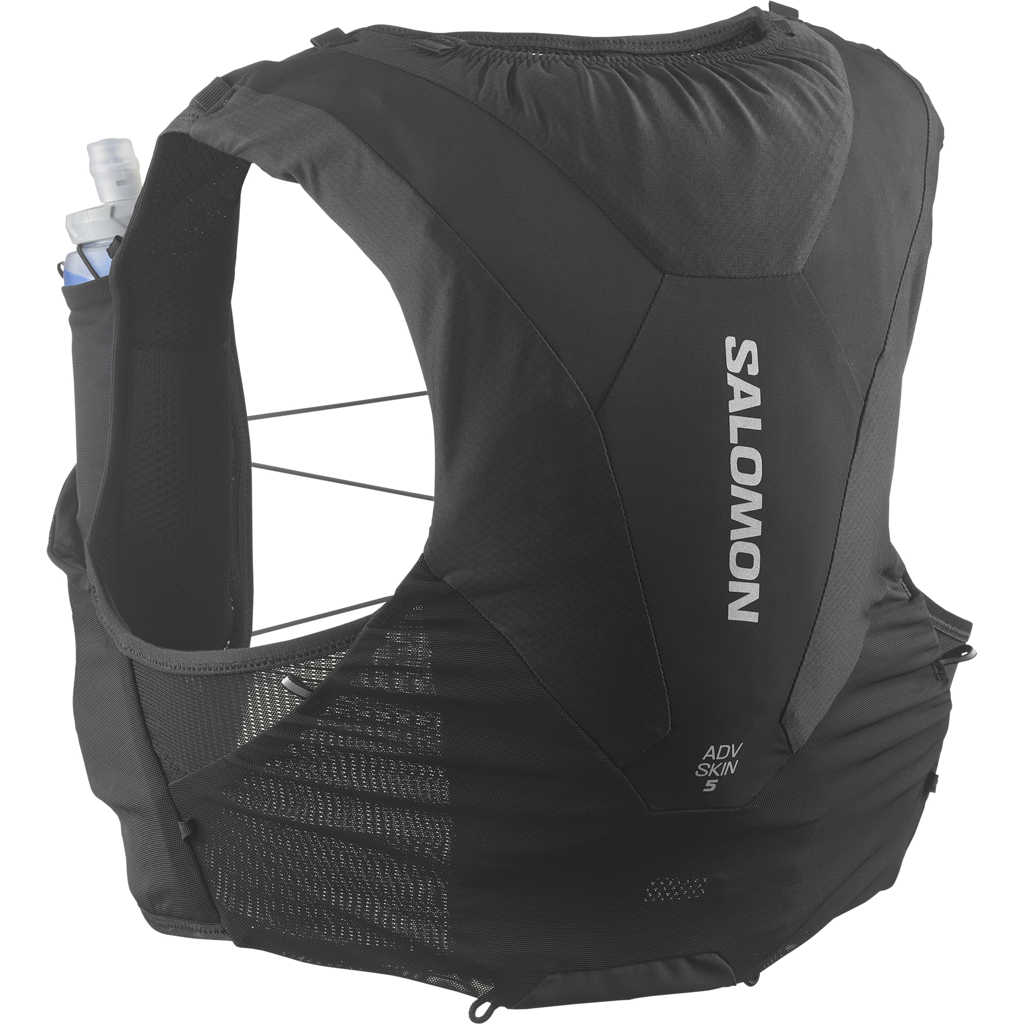 Adv Skin 5 Running Vest With Flasks Black