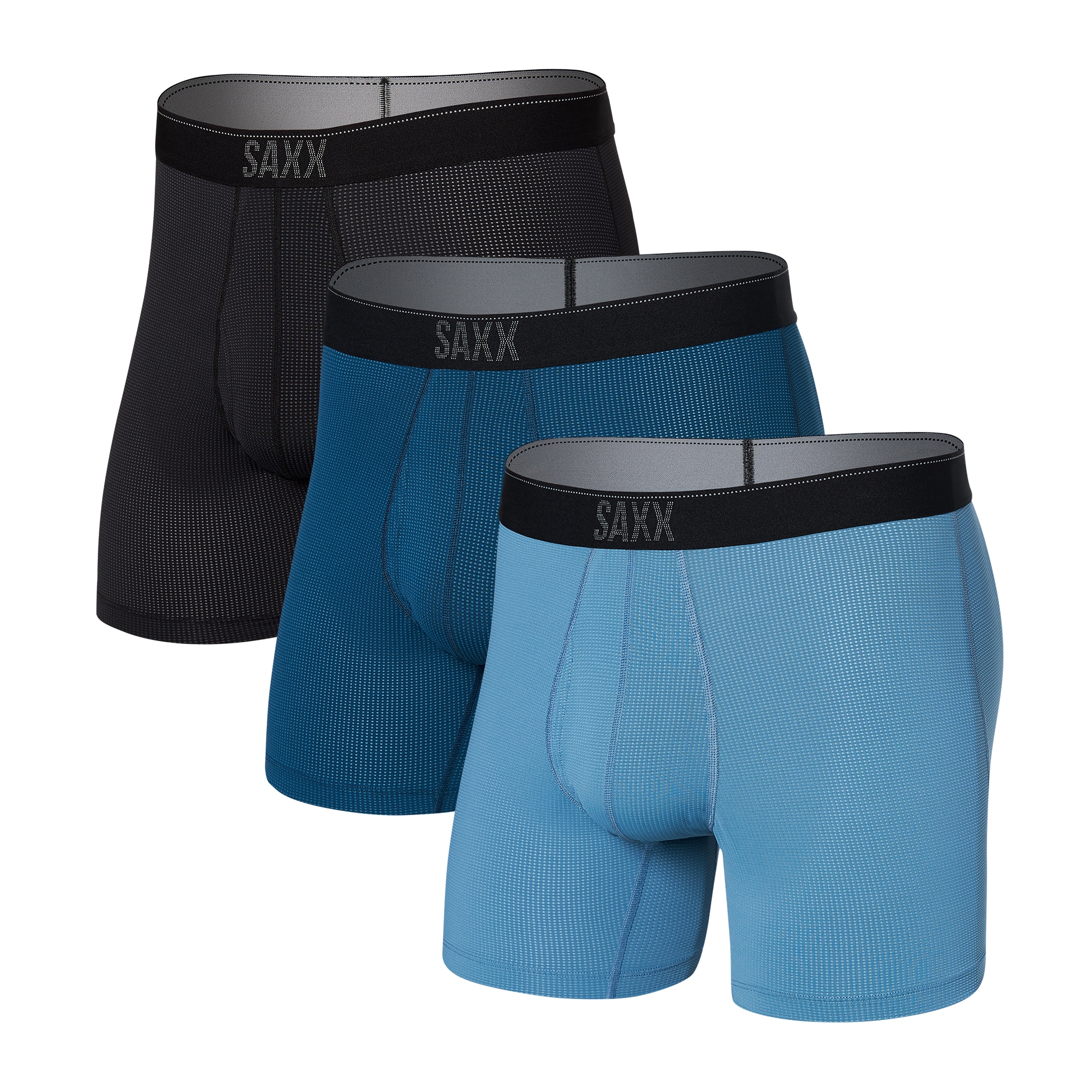 Men's Quest Quick Dry Mesh Boxer Brief With Fly 3 Pack