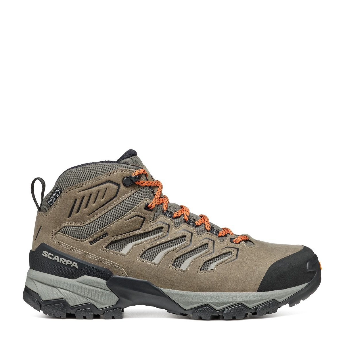 Men's Moraine Mid Waterproof Hiking Boots Fossil Brown