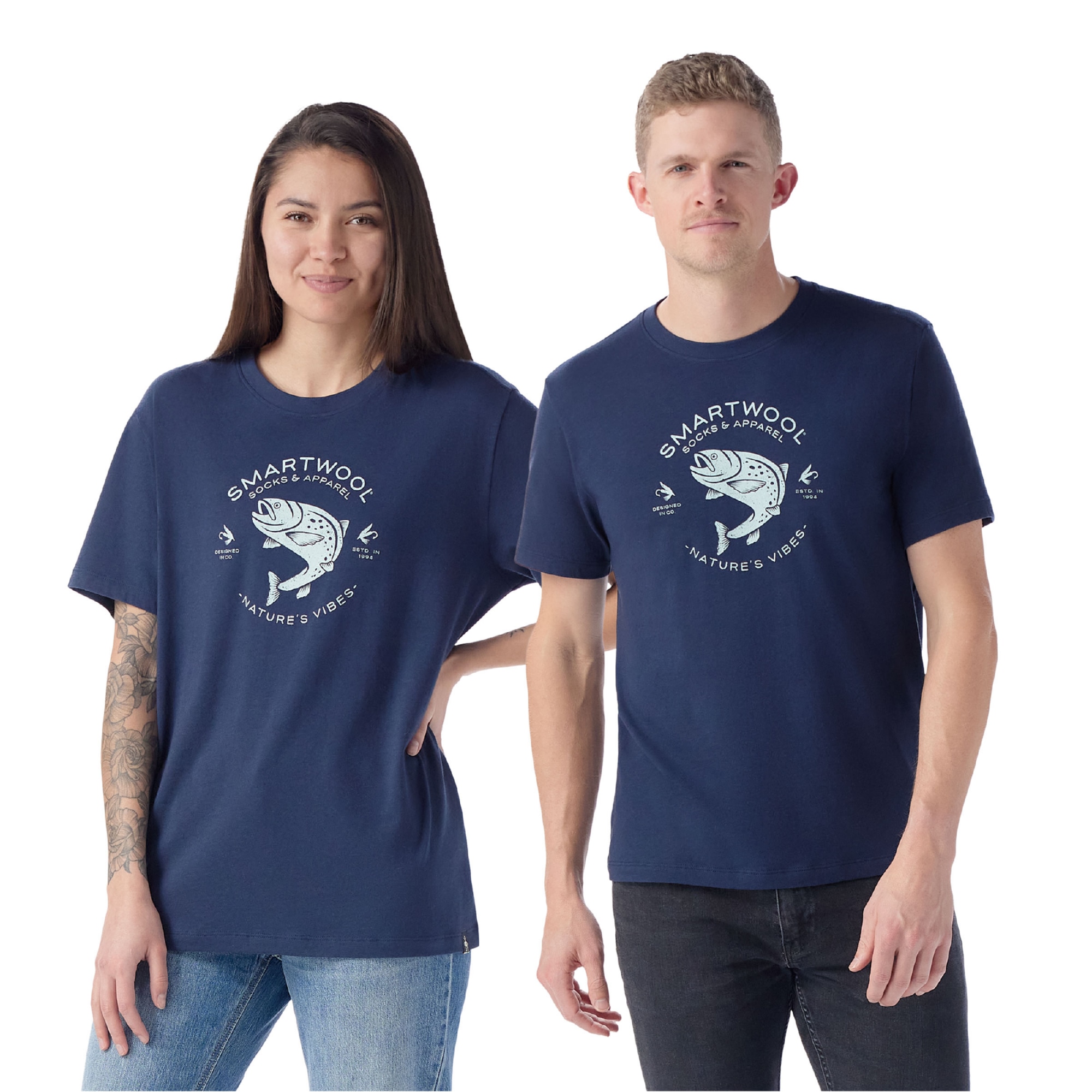 Unisex Trout Fishing Short Sleeve Graphic Tee
