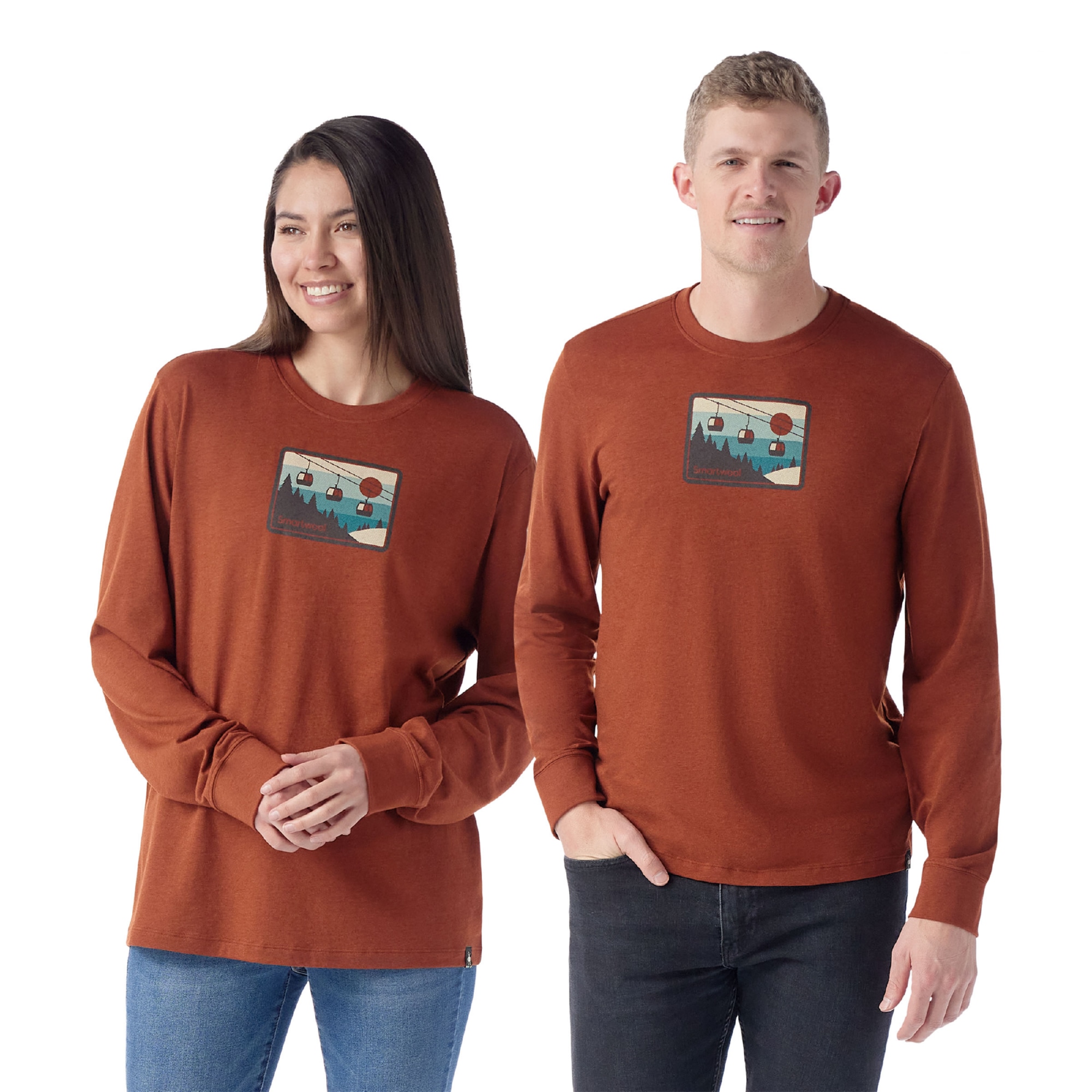 Unisex Gondola Ride Graphic Long Sleeve Tee
