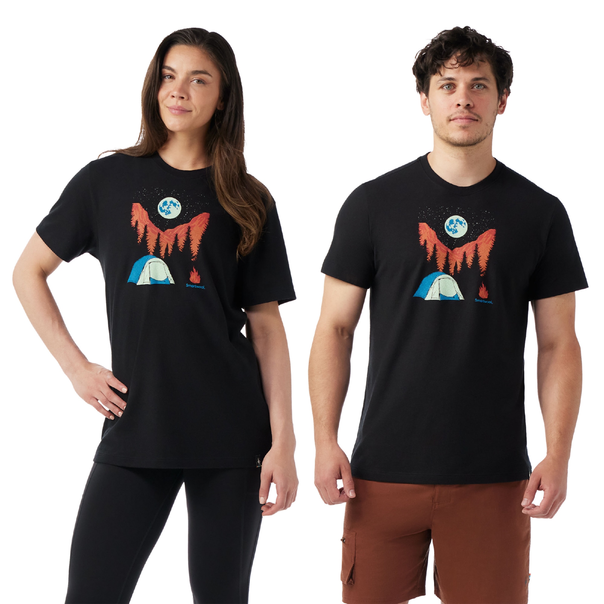 Unisex Night Camp Short Sleeve Graphic Tee