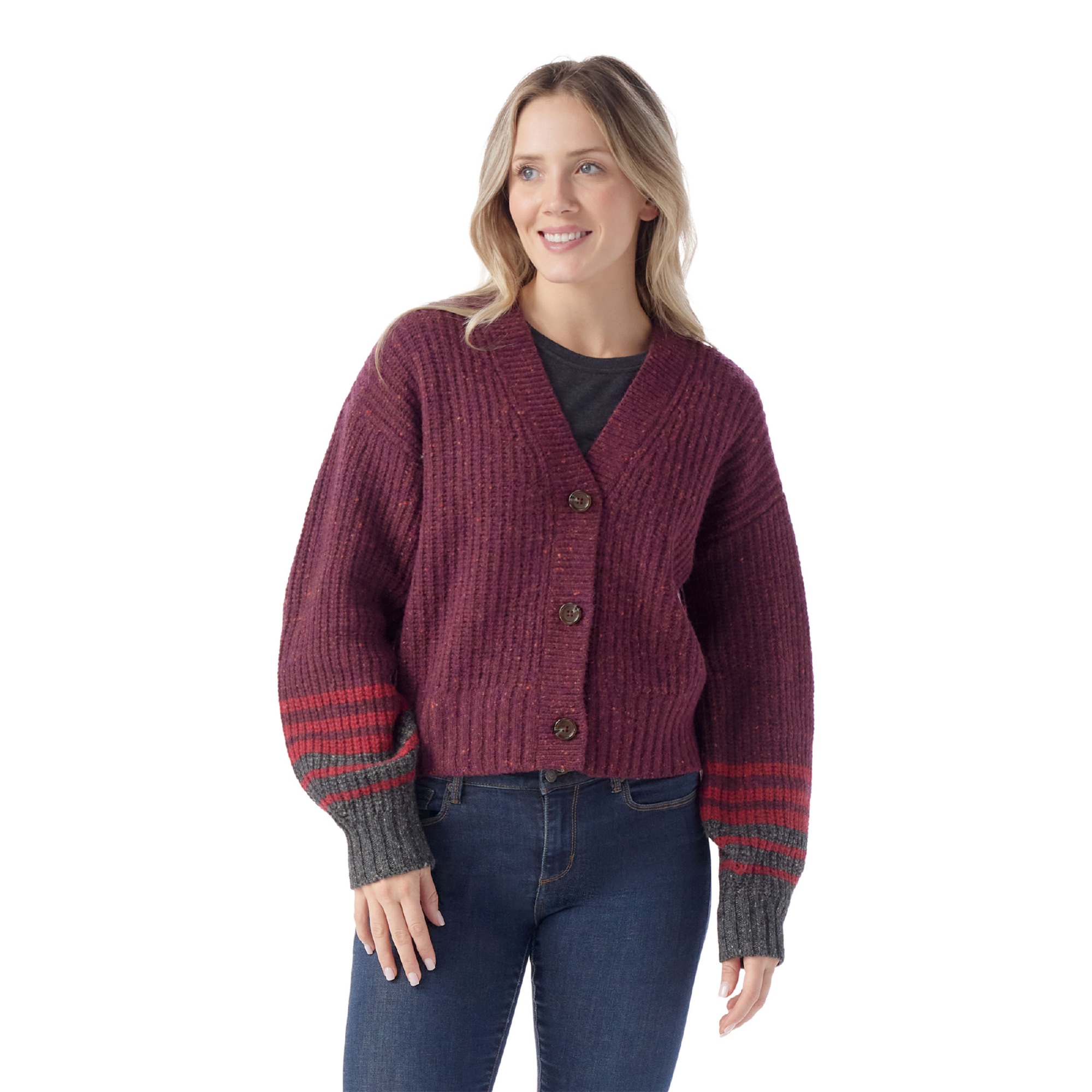 Women's Cozy Lodge Cropped Cardigan Sweater