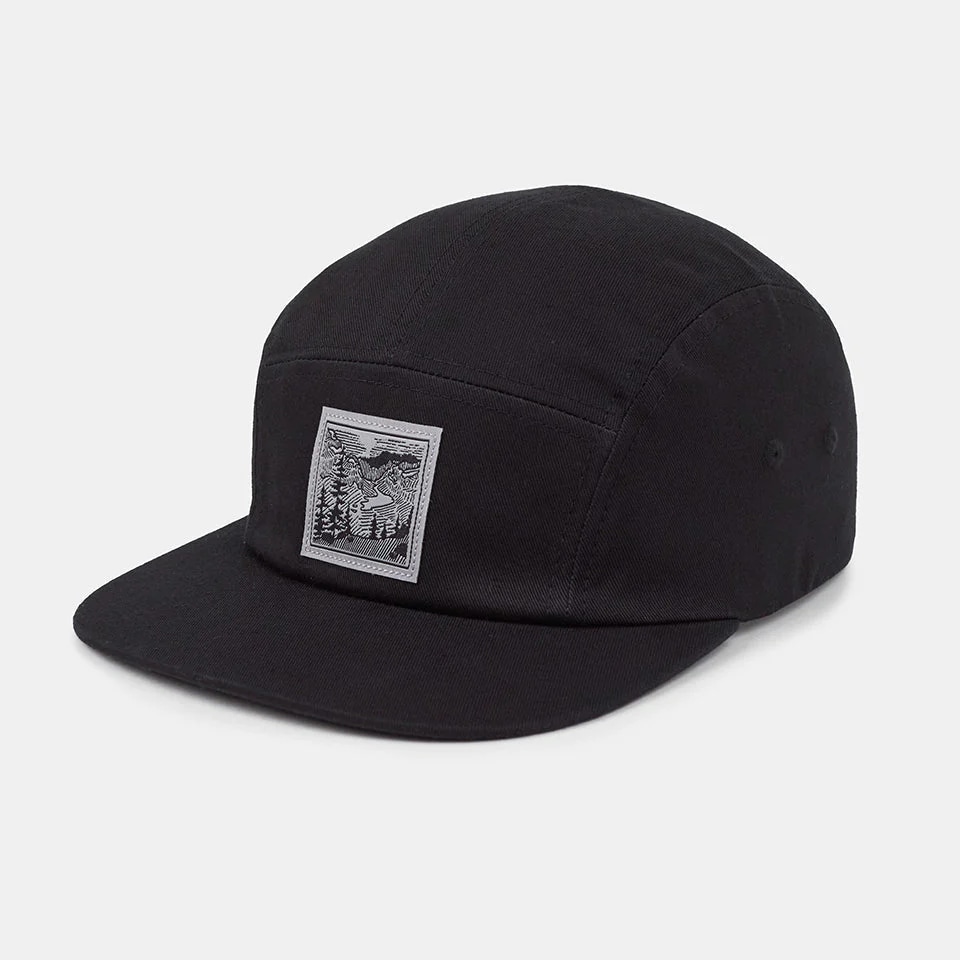 Unisex Topography Woven Patch Camper Hat