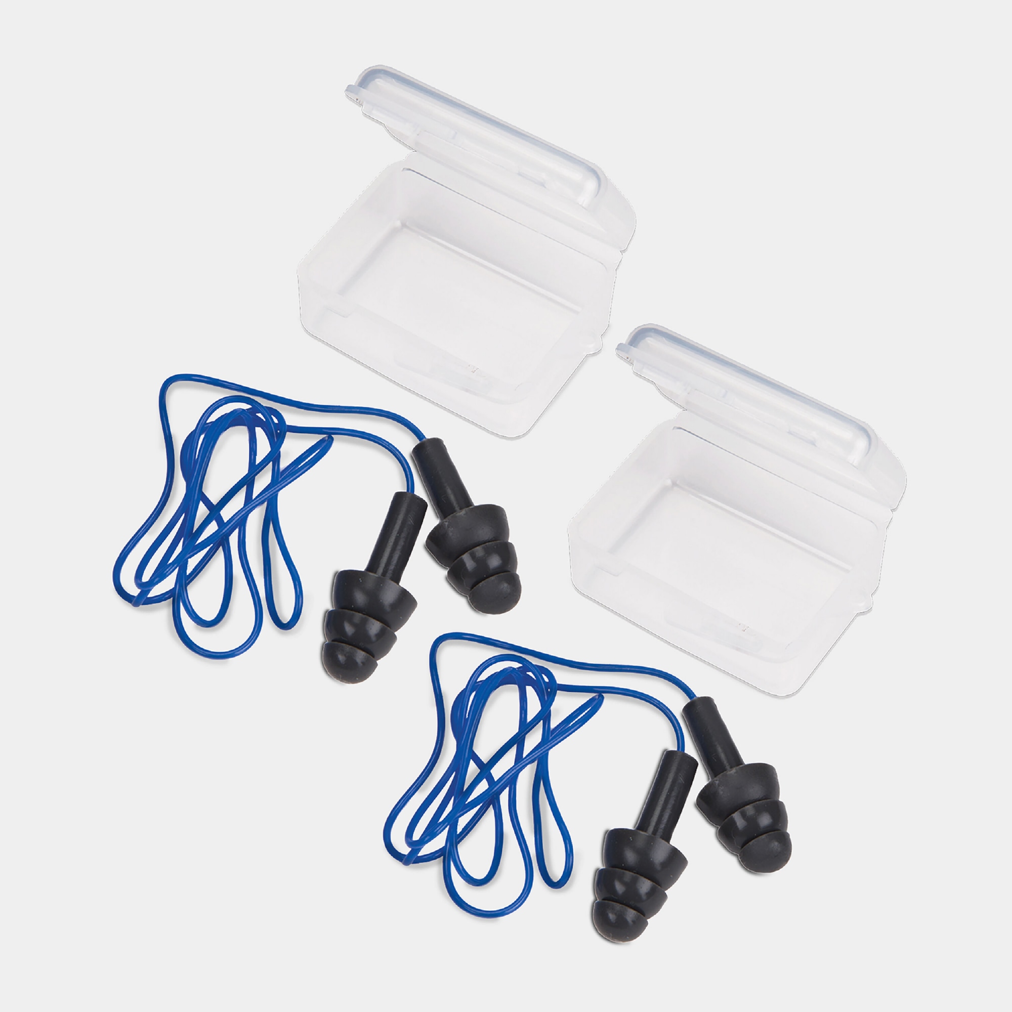 2 Pairs of Earplugs With Cords