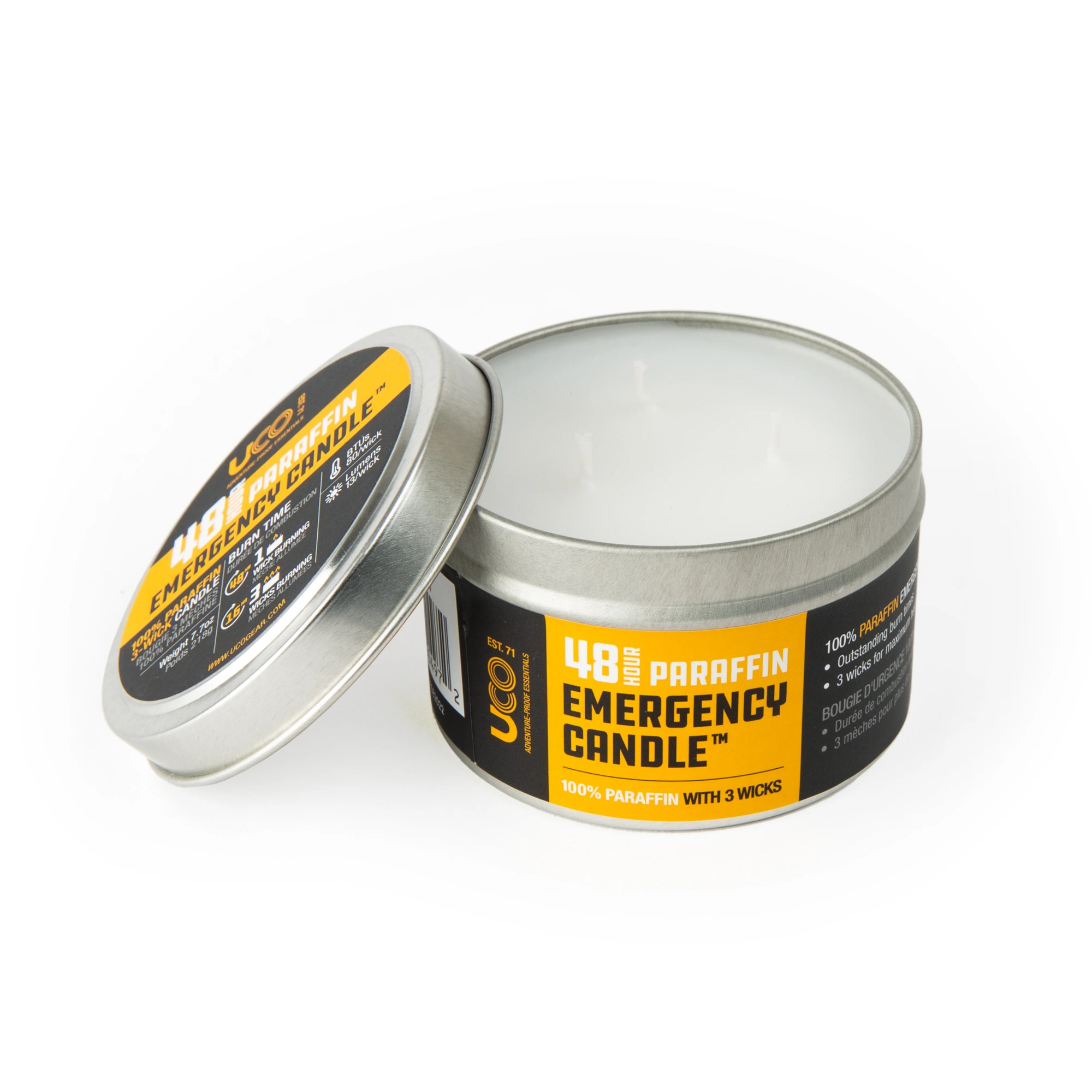 48 Hour Paraffin Emergency Candle