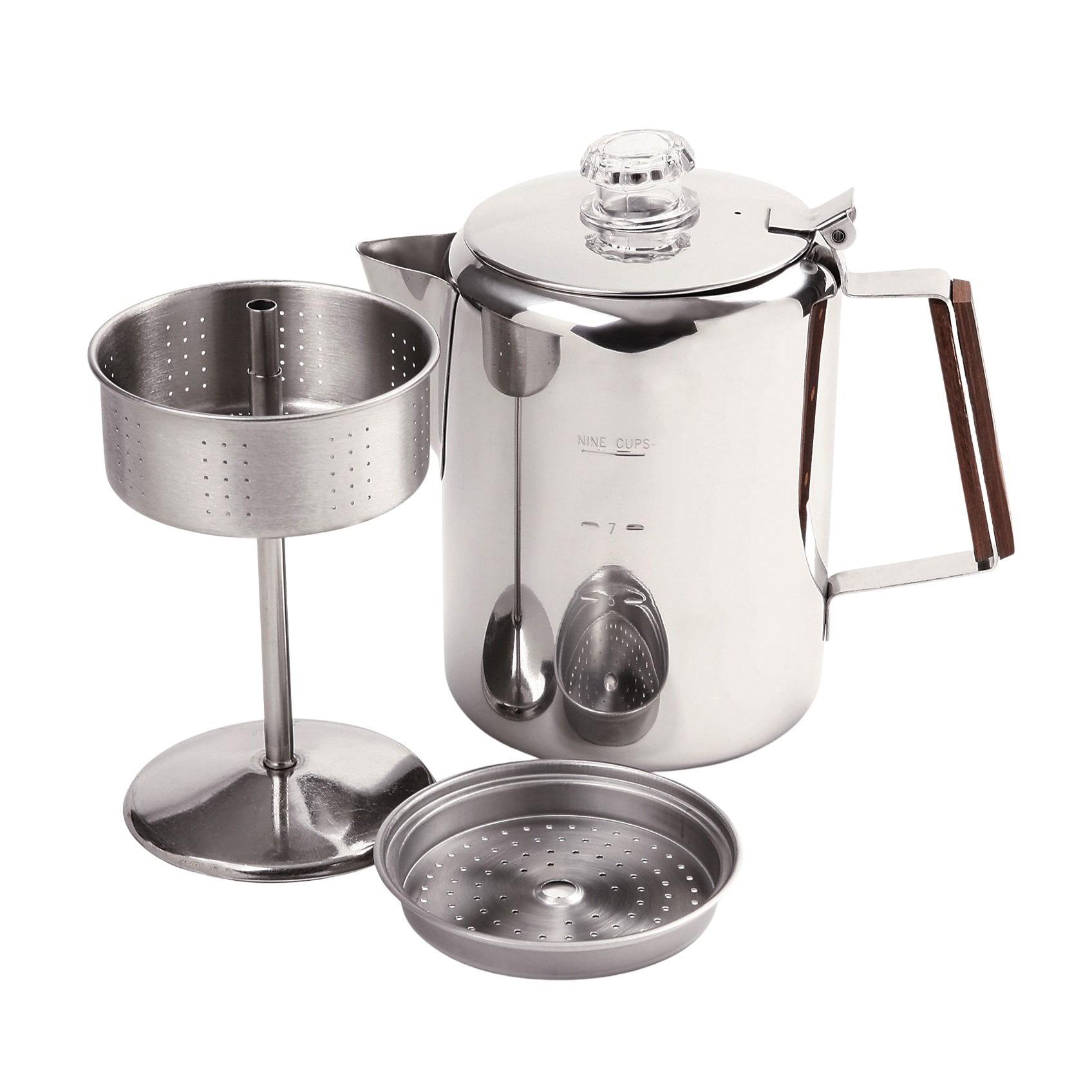 9 Cup Stainless Steel Coffee Percolator
